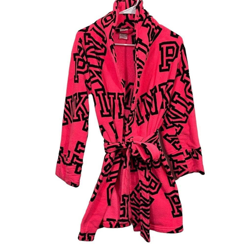 Victoria’s Secret PINK Logo Cozy Fleece Bath Robe